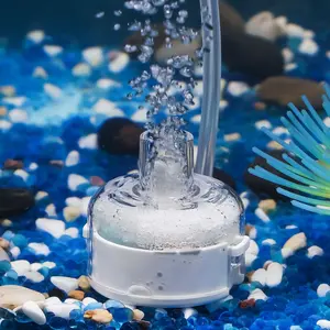 Mini Aquarium Sponge Filter, Small Fish Tank Internal Filter with Foam & Air Stone, Submersible Bio Sponge Filter for Fish Tanks Up To 5 Gallon