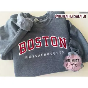 Custom Embroidered Varsity Text Sweater, Tee Shirt, Hoodie, Personalized Embroidery University Group Gang Matching Outfit , Global Trending Outfits