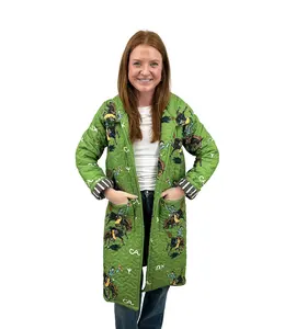 Lazy J Green Quilted Duster