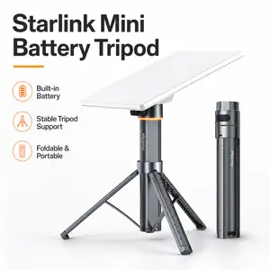 Starlink Mini Portable Mobile Power Bank, 189Wh 51300mAh Ultra-Compact Chargeable with Tripod, 65W PD Type-C & DC Fast Charging, IP67 Waterproof Electronics Accessory, Manufacturer Warranty for Camping, RV Use