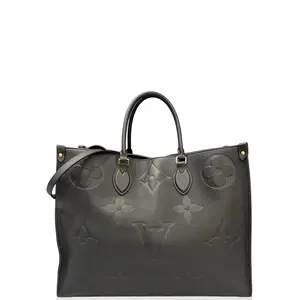 Pre-owned Louis Vuitton Leather tote bags Onthego GM Empreinte Monogram Giant Black (ml032226b3)