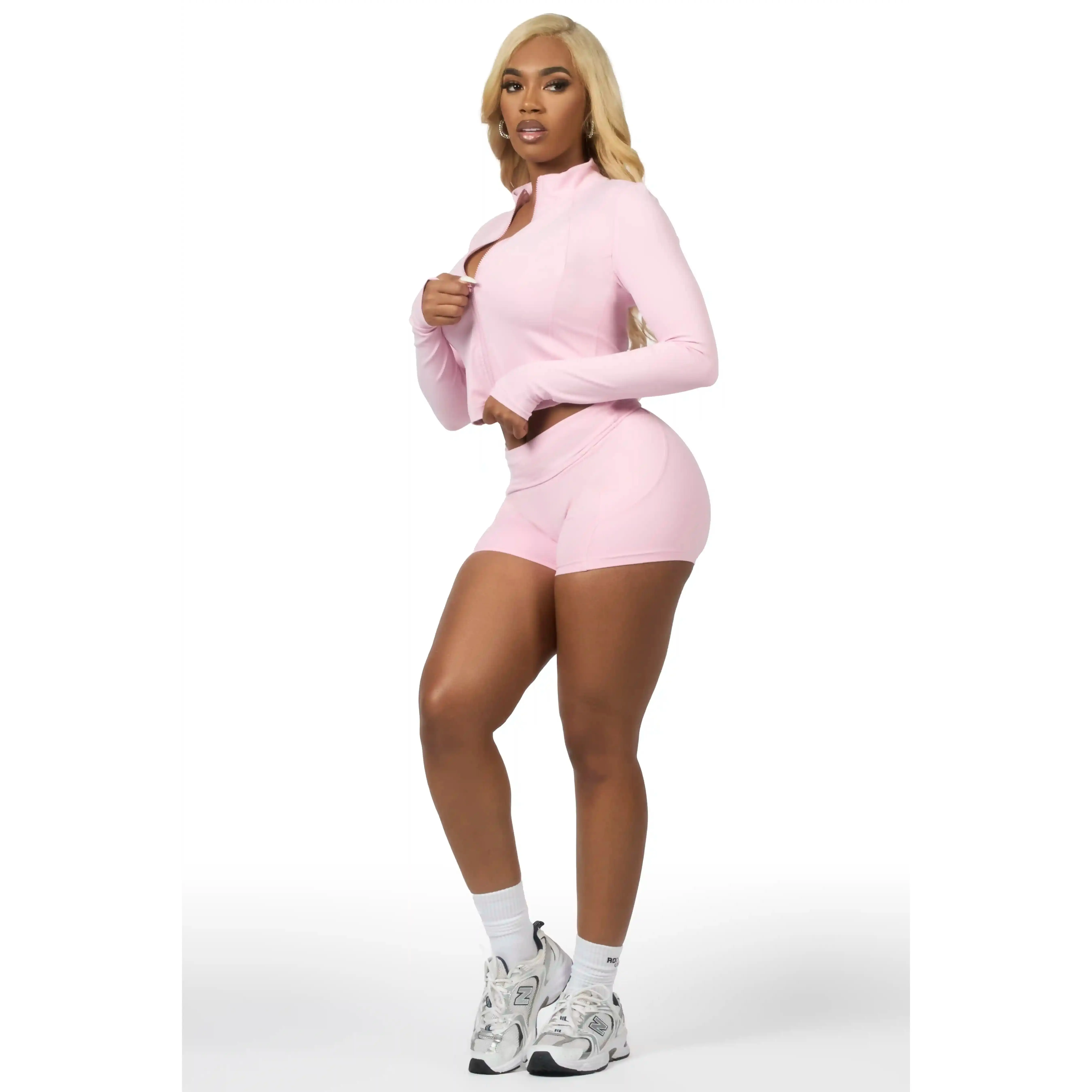Karlina Pink Long Sleeve Active Set