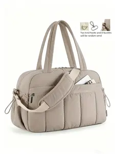 Large Capacity Travel Backpack, Spacious Quilted Travel Bag with Detachable Shoulder Straps, Ideal for Daily Use, Gym, and Travel