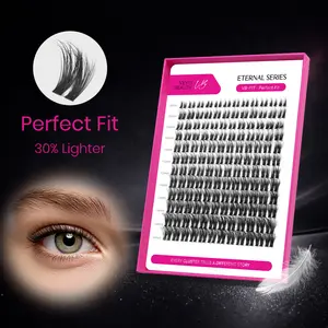 VEYESBEAUTY VB-Fit N22 Eternal Series Lashes Perfect Fit Natural False Eyelashes Upgraded 0.05mm Ultra-thin Band Low-density Fibers 30% Lighter DIY Lash Kit Makeup Cosmetic Eyelashes Extensions