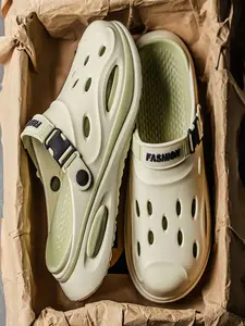 Women's Chunky Platform Breathable Clogs 2-Way Wear Adjustable Strap Non-slip EVA Garden Shoes