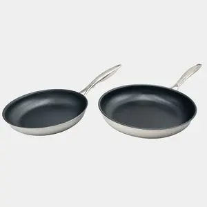 Nonstick Clad Fry Pan 2-Piece Set - Induction