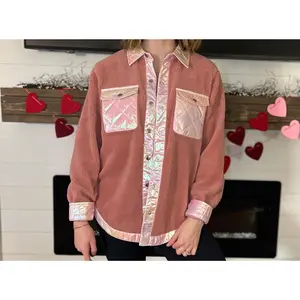 Mauve Button-Up Sherpa Jacket
