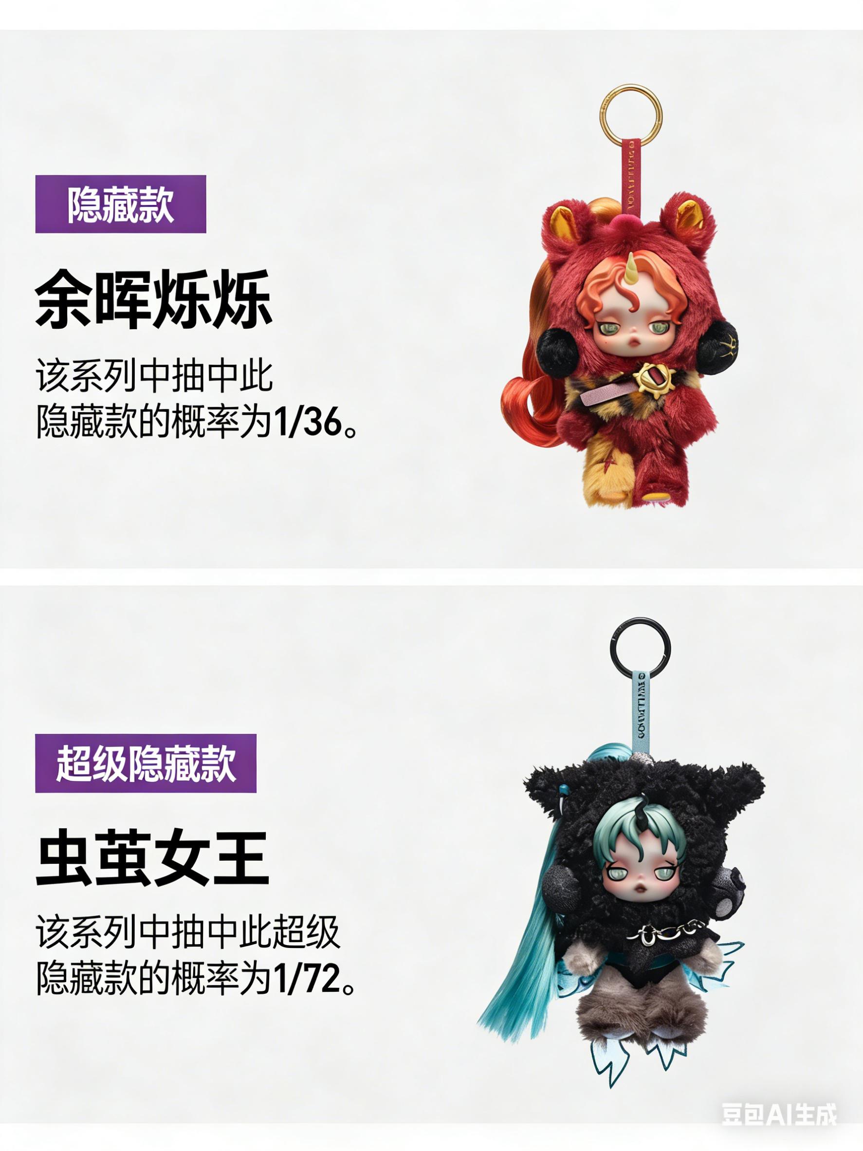 (Iris0414) POP MART SKULLPANDA x My Little Pony Series PlushDoll Pendant