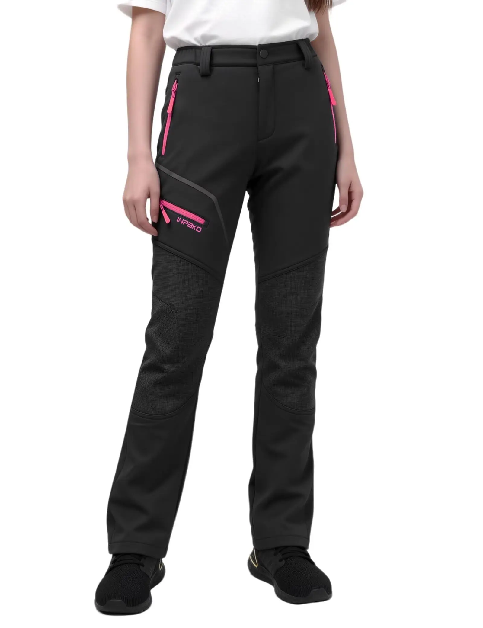 Women's Winter Hiking Pants Fleece Lined Waterproof Windproof Snow Insulated Pants