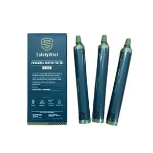 Portable Water Purification Straw, 3-Pack Household Kitchen Water Filter