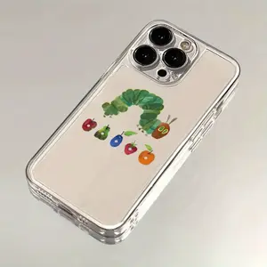 1pc of for iphone 17 Promax/16/15/14/13/12/11 Protective Case Featuring a Hungry Caterpillar Design: Excellent Shock Absorption, Dirt Resistance, And a Non-Slip Grip.