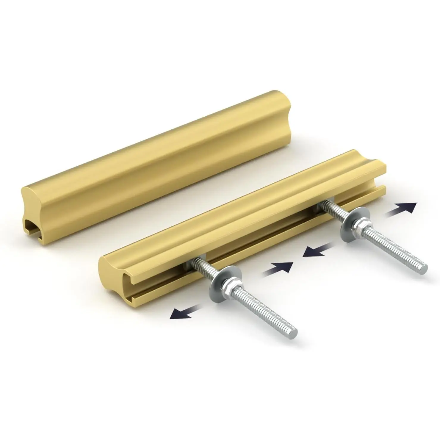 Adjustable Drawer Pulls  Cabinet Handles for Kitchen Hardware 1" to 4"(25-102 mm) Hole Distance 6 Pack