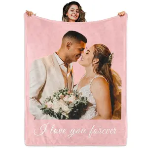 Send Photos Custom Photo Blanket, Personalized Picture Blanket, Click “Shop Chat” Send Photos, Custom Throw For Wedding Mother’S Day Father’S Day Valentine’S Day Gift, Cozy Bed Couch Home Decor, Unique Keepsake Gift Idea