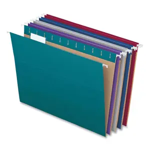 Tops Bus Fms  Letter Size 1-5 Cut Tab Recycled Hanging File Folders, Assorted - Box of 25