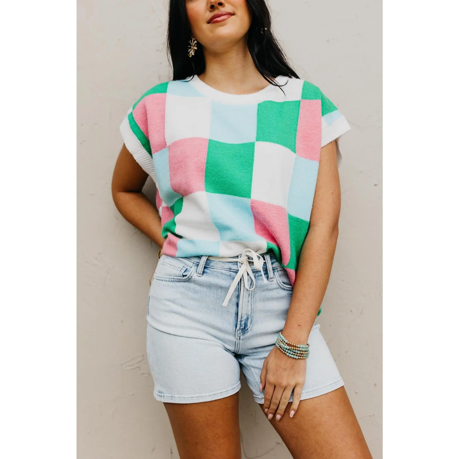 Vervet Denim | High Rise Midi Denim Shorts