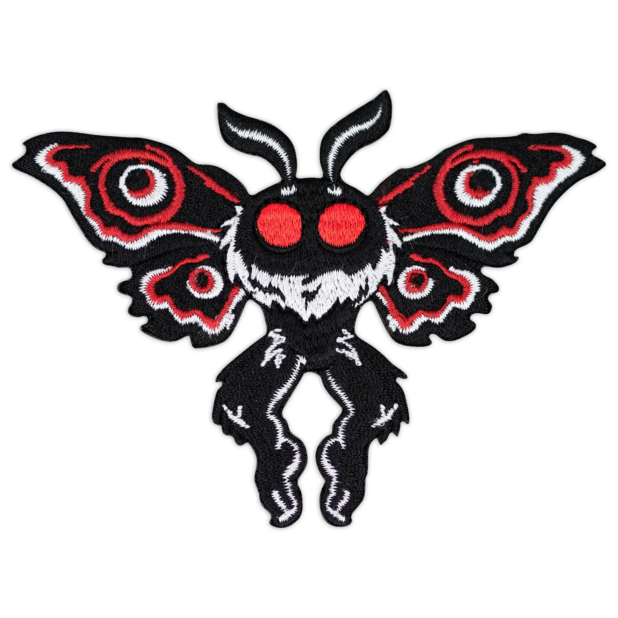 Mothman Cryptid Creature Embroidered Iron-On Patch