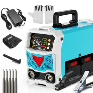 Portable Cordless MMA ARC Welder with 160A Capacity, 110V Digital IGBT Inverter Machine, 2 Batteries, Battery Pack Charger, LED Display, Hot Start Function for Arc Welding, SummerVibe Upgraded Stick Welder,summervibes outdoorfun