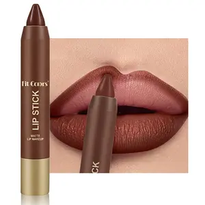 Lip Liner & Lipstick, 6 Counts/set Waterproof Matte Lip Pencil, Easy To Wear Lip Contouring Pen, Cosmetic, Makeup, Matte Lipliner
