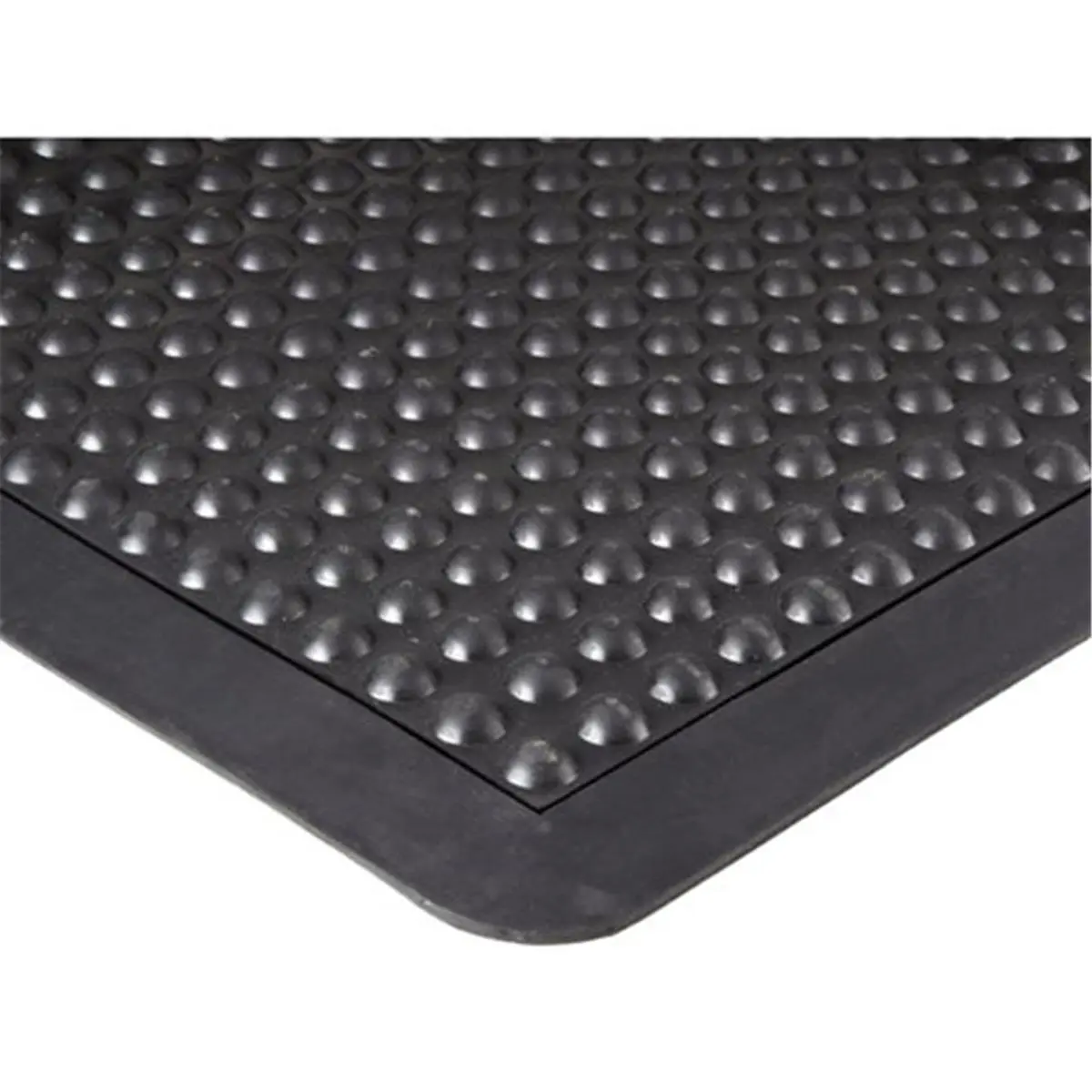 212 MAIN Durable Corporation 853S3648BK Protective Rubber Anti-Fatigue Bubble Mat, Bubble Texture Floor Rug for Bedroom, Protective Rubber Doormats