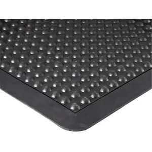 212 MAIN Durable Corporation 853S3648BK Rubber Anti-Fatigue Bubble Mat, Bubble Texture Rug for Bedroom