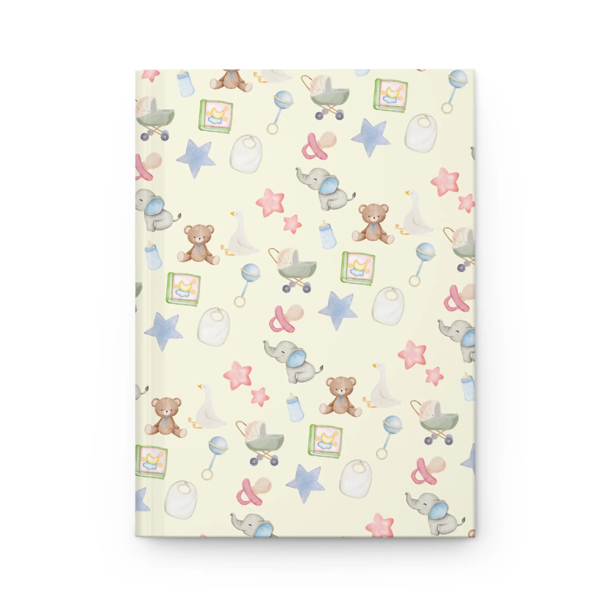 Cute Watercolor Baby Journal, Pregnancy Planner & Memory Book, Baby Keepsake Notebook, Gift for Expecting Mothers, New Mom Journal