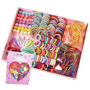 Hair Accessories for Girls, Girls Accessories, Ties Women Elastic Bands Ponytail Holders Rubber Barettes Ropes Girs (780PCS), red, blue, green, , black, purple, yellow, orange