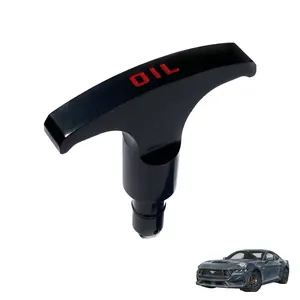 JSD Space Billet Aluminum Oil Dipstick Handle For Ford Mustang 2005-2024, Black Anodized