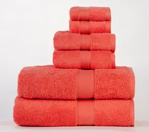 Superior Solid Organic Cotton Quick-Drying 6-Piece Towel Set
