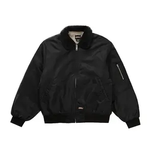 Supreme Men's Dickies Fur Collar Bomber Jacket Black, from StockX