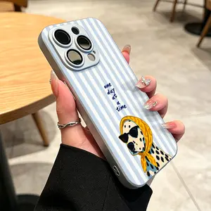 Dalmatian Dog Phone Case， Retro Chic Style， Magnetic for compatible with iPhone 17 Pro Max 17 Air 17Pro 16 Plus 15 14 13 12 11 Pro Max， Cool Sunglasses and Scarf Art Gift， Positive Vibe Design Present for Friends， Inspirational Quote Gift