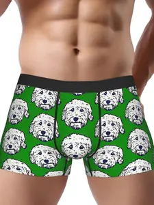 Goldendoodle Face Labradoodle Face Doodle Face Underwear Casual Style Underwear Polyester Briefs Underpants
