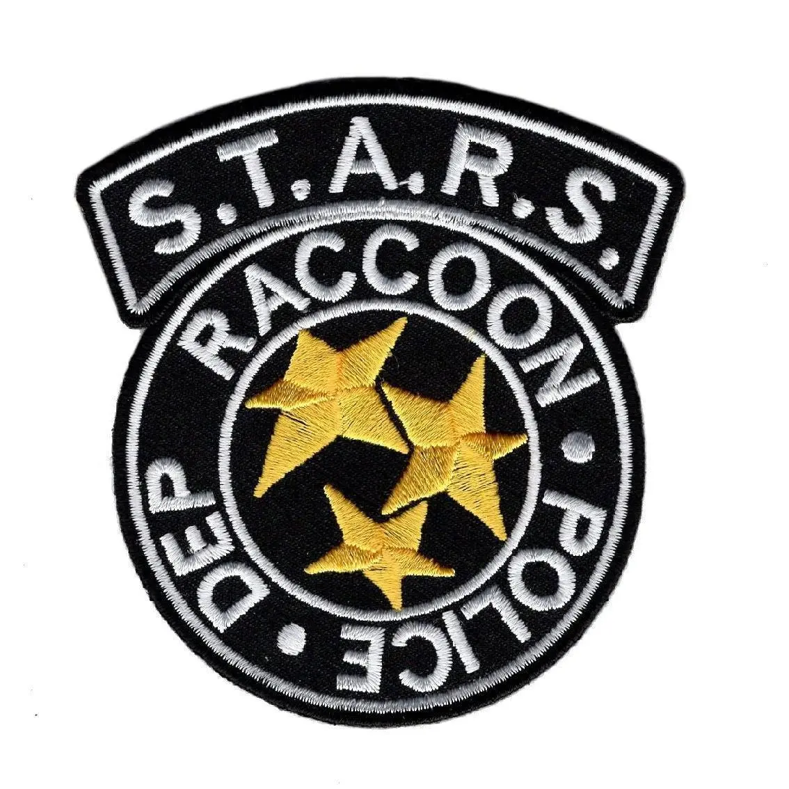 Stars Police Department Patch Embroidered Hook Patch 3.5x3.0 inch