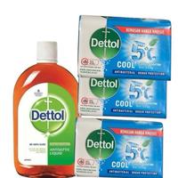 Dettol 550 ml & 3 cool bars