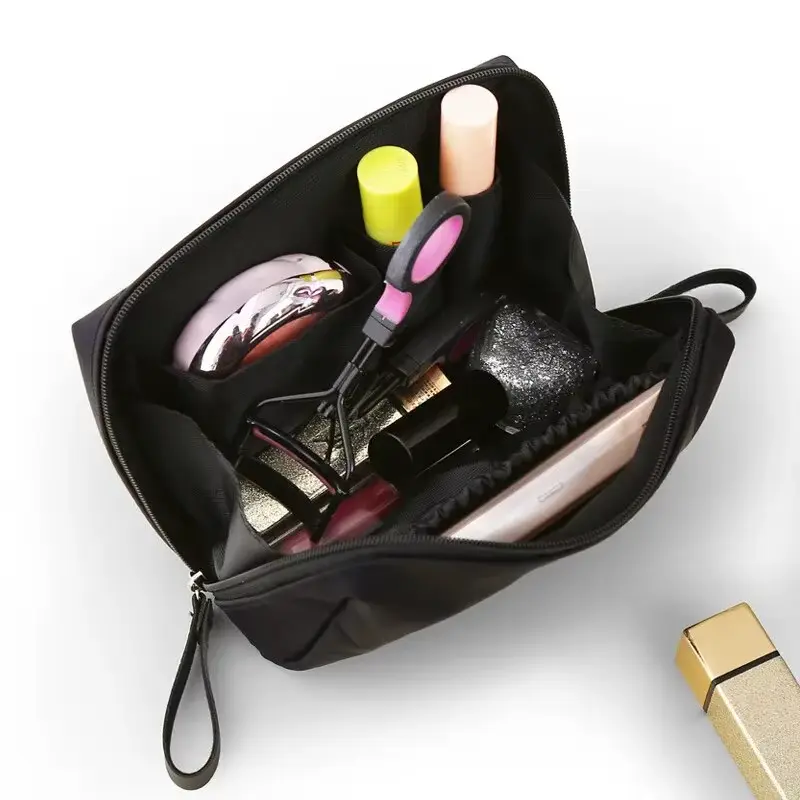 2024 New Women Cosmetic Bag Solid Color Korean Style Makeup Bag Pouch Toiletry Bag Waterproof Makeup Organizer Case Luxury Bag NYXIA