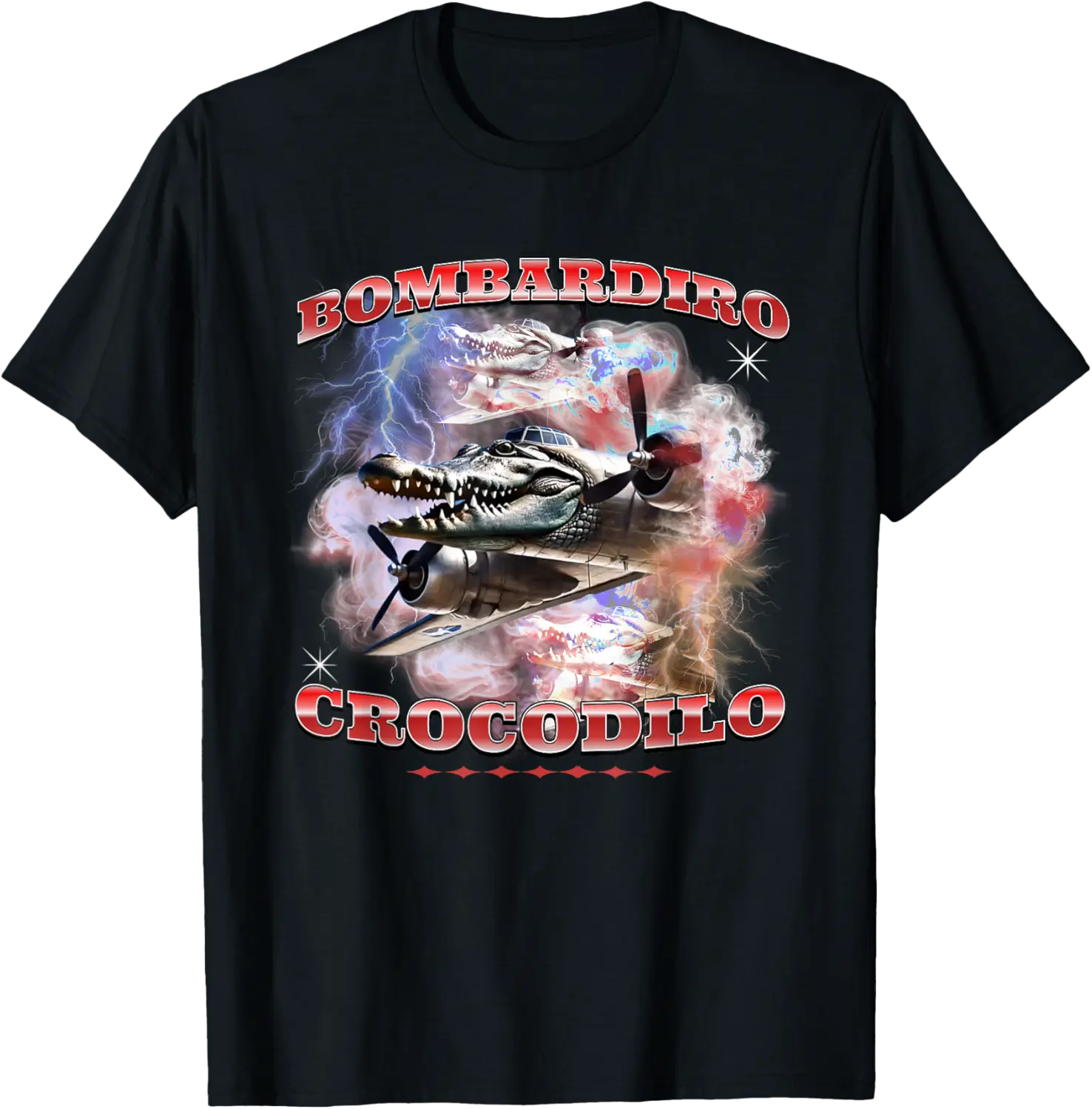 Bombardiro Crocodilo Italian Brainrot Meme Crocodile, T-Shirt - Nafeesaami Shop 34B0F4KZ9FQZ