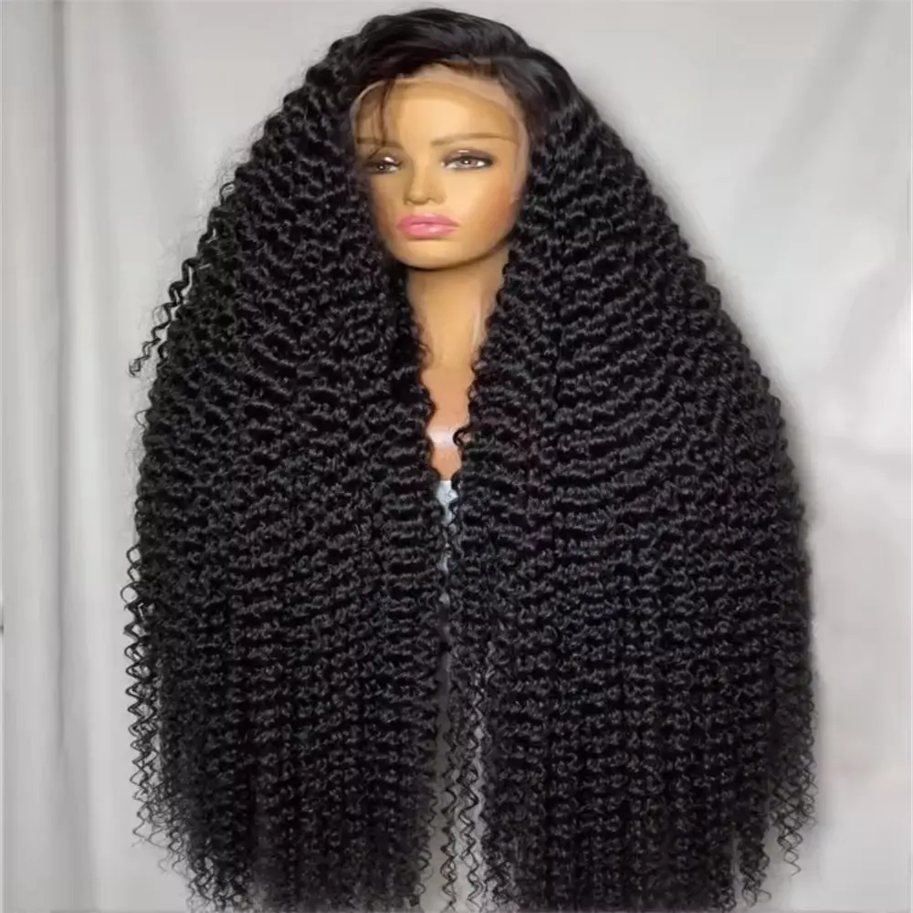 Gabrielle Hair Kinky Curly Lace Front Human Hair Wigs For Women 200% Density Brazilian 13x6 13X4 HD Transparent Lace Frontal Wig Preplucked 30 32 Inch 4x4 Jerry Curly Lace Closour Wig