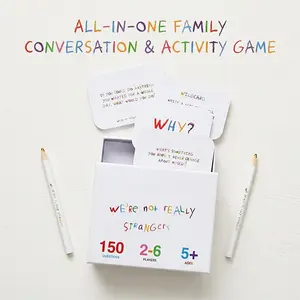 Interactive Family Conversation Cards - Fun Question & Activity Game for Kids, Teens, Adults - Build Deeper Connection - Includes 150 Engaging Cards - Promotes Social Skills & Meaningful Dialogue - Great for Family Game Night, School, or Therapy - No Bran
