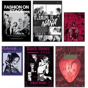 N-NANA Poster HD Waterproof Self-Adhesive Art Vibrant Wall Print for Living Room Bedroom Bar Parlor Home Decor Gift Fade-Resistant Easy-Apply Durable Dly Artwork