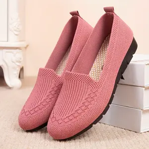 [Comfortable Purple Mesh Loafers Shoes] Women's Lightweight Mesh Breathable Slip-On Loafers - Comfortable Flat Casual Shoes in Purple, Fabric Upper & Rubber Sole, Perfect for All Seasons, Cute Shoes Footwear Girl