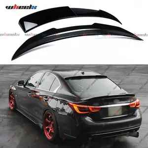 2014-2024 Infiniti Q50 All Models - 2-Pcs Blade Style Rear Window Roof Spoiler & PSM Style Trunk Spoiler Rear Wing, Premium Exterior Modification Kit, Blade Style Spoiler fathersdaygift fathersdaygift