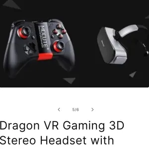 Dragon VR Headset 3D Gaming with Controller - Devices & Wearable for Immersive Gaming Experience