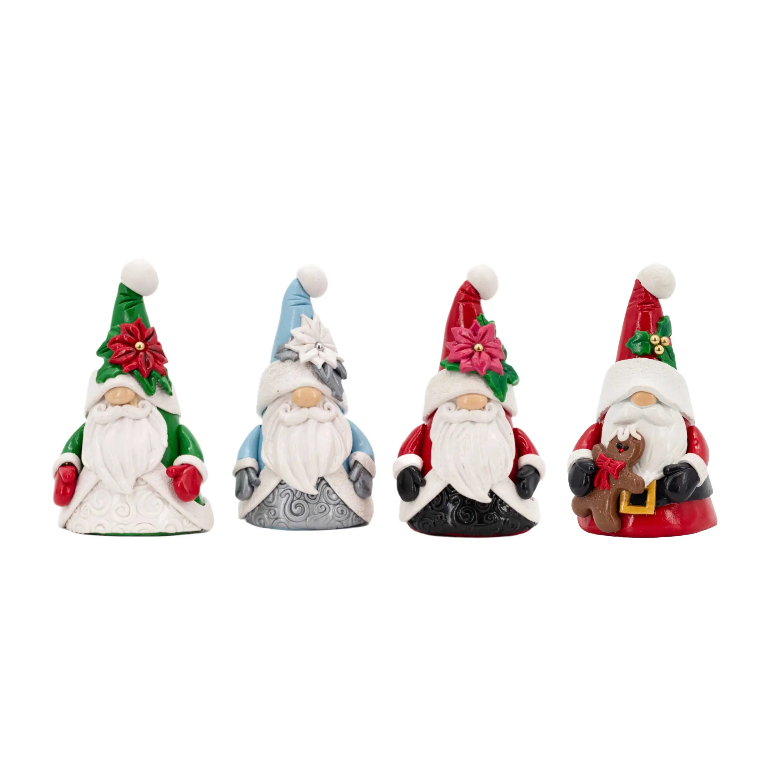 Gnome Holiday Figurines | Multiple Designs | Clay Art Originals