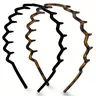 2pcs Zig Zag Headbands For Women Non Slip – Fashion Accessories For Slicked Back Styles - Comfortable Comb Headband With Teeth | Ideal Gifts For Women - Tortoise & Black Headband Hair Band