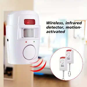 Wireless Infrared Alarm Sensor, Home Security System with Remote Control, Electronic Dog Door/Window Sensor, Anti-Theft Alarm for House Shop Garage