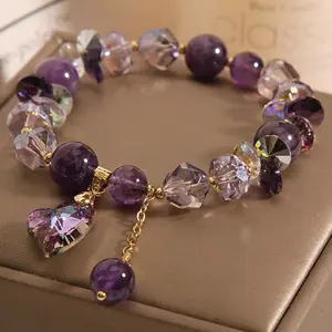 Natural Amethyst New Chinese Bracelet Love Gem