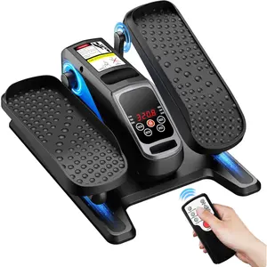 Under Desk Elliptical Machine,Ellipse Leg Exerciser Electric with Remoter,12 Manual Adjustable Speed and 3 Automatic Speed,Portable Seated Pedal Exerciser for Seniors,Adults,Home,Office, Black