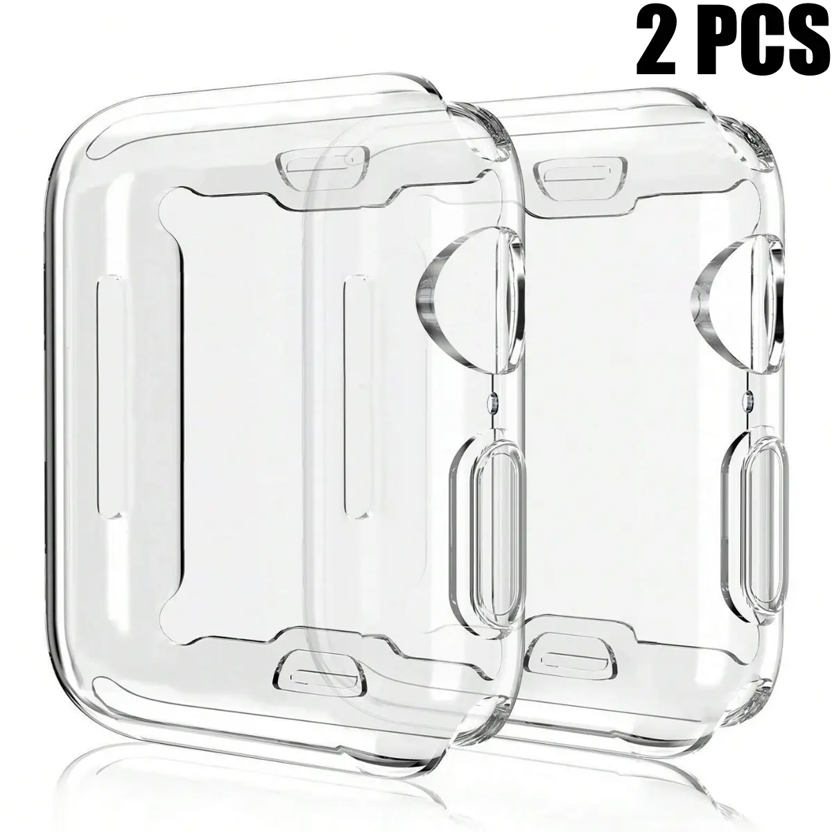 2-Piece Unisex TPU Full-Cover Ultra-Thin Watch Case, Anti-Drop Protective Screen Protector Cover, Smartwatch Accessories, Wearable Accessory, Wearable Tech Accessories 38/40/41/42/44/45/46/49 mm, for Apple Watch Series Ultra/SE/10/9/8/7/6/5/4/3/2/1