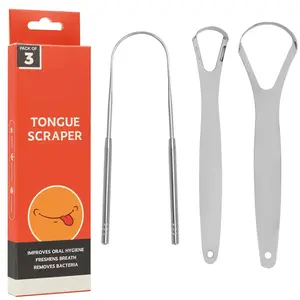 Tongue Scraper, 1 Set Portable Tongue Cleaner, Oral Care Tool for Cleaning Mouth Odor, Daily Oral Care Product for Adults, Tongue Scraping Tool