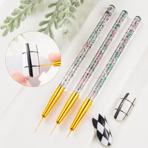 3pcs Nail Art Brush, Nail Art Design Painting Brush, Nail Art Drawing Brush, DIY Nail Art Design Tool, Nail Art Pen, Nail Art Tools, Manicure Brush, Home Nail Art