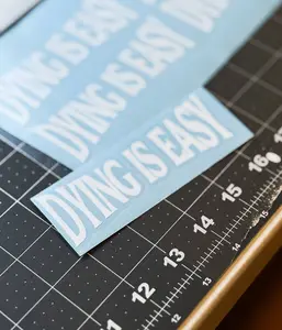DYING IS EASY DECALS DYING IS EASY DECALS